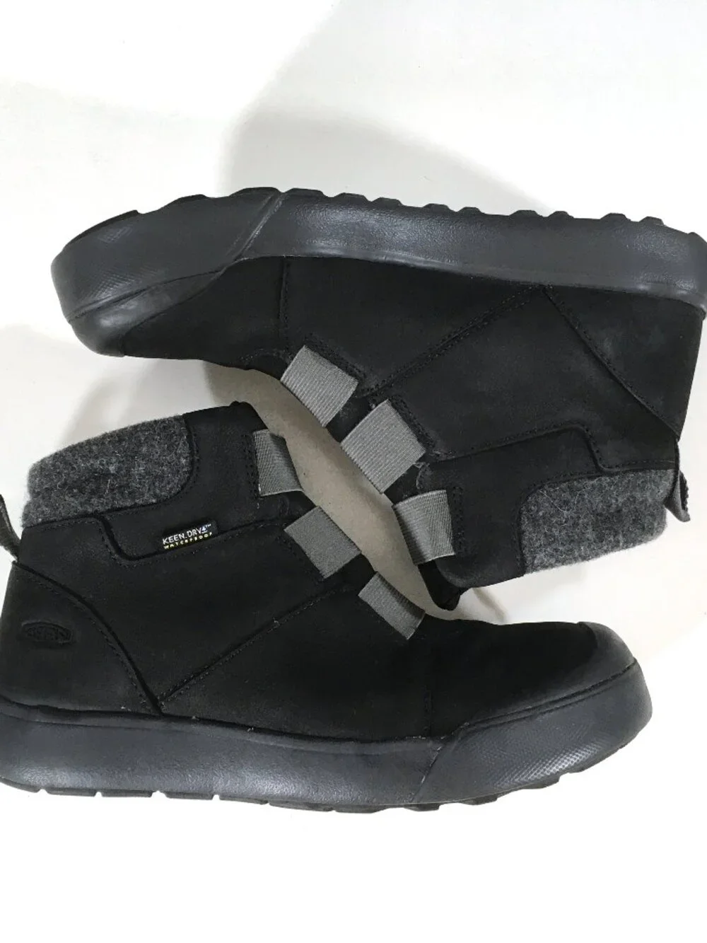 Keen Elle Waterproof Insulated Winter Boots Womens Size 7 Black 1026712